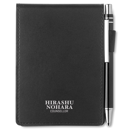 A7 Notepad in PU Pouch with Pen